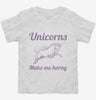 Unicorns Make Me Horny Toddler Shirt 666x695.jpg?v=1700522703