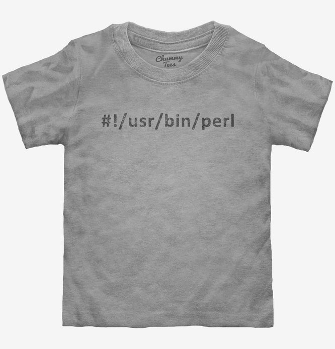 Usr Bin Perl Hackers Toddler Shirt