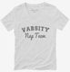 Varsity Nap Team white Womens V-Neck Tee