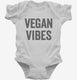 Vegan Vibes white Infant Bodysuit