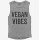 Vegan Vibes grey Womens Muscle Tank
