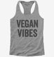 Vegan Vibes grey Womens Racerback Tank