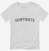 Veintisiete 27th Birthday Womens Vneck Shirt 666x695.jpg?v=1700321612