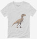 Velociraptor Graphic  Womens V-Neck Tee