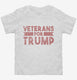 Veterans For Trump white Toddler Tee