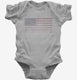 Vintage American Flag grey Infant Bodysuit
