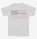 Vintage American Flag white Youth Tee