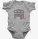 Vintage Republican Elephant Election grey Infant Bodysuit