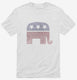 Vintage Republican Elephant Election white Mens