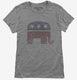 Vintage Republican Elephant Election grey Womens