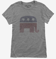 Vintage Republican Elephant Election Womens T-Shirt