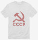 Vintage Russian Symbol CCCP white Mens