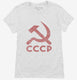 Vintage Russian Symbol CCCP white Womens