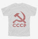Vintage Russian Symbol CCCP white Youth Tee