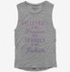 Volleyball Is My Passion And Spandex Is My Fashion grey Womens Muscle Tank