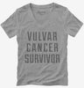Vulvar Cancer Survivor Womens Vneck