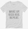 Wake Up Kick Ass Repeat Womens Vneck Shirt Aece9a46-c268-4025-a71e-e7cf6f6ccb6a 666x695.jpg?v=1700588957