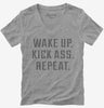 Wake Up Kick Ass Repeat Womens Vneck Tshirt 52c3de09-6ba3-4e1a-931d-dc6ddd72a003 666x695.jpg?v=1700588957