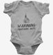 Warning Contains Nuts Funny Church Atheist Belief  Infant Bodysuit