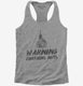 Warning Contains Nuts Funny Church Atheist Belief  Womens Racerback Tank