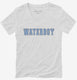 Waterboy white Womens V-Neck Tee