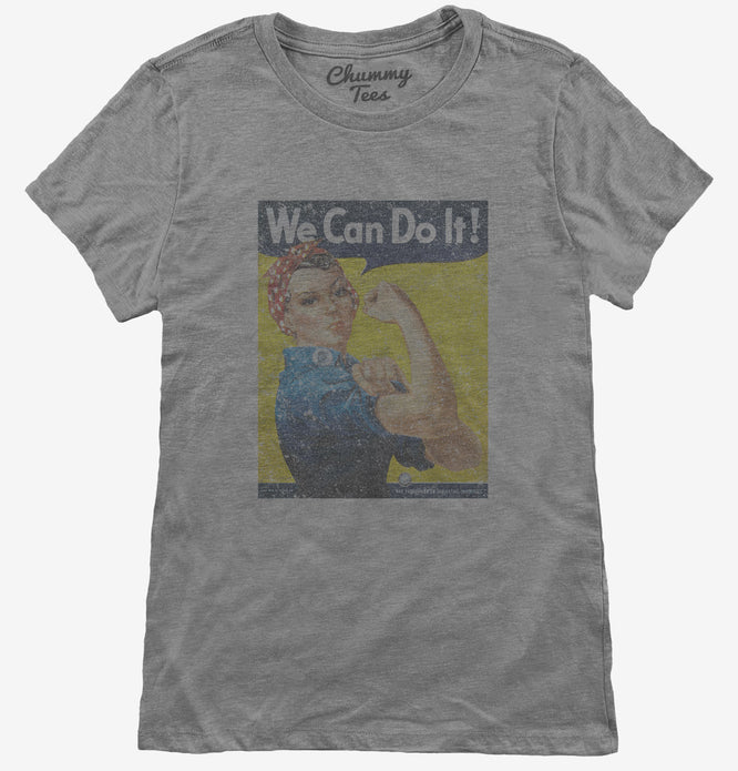 We Can Do It Rosie The Riveter Vintage WW2 Womens T-Shirt