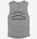 Weapons Of Mass Percussion Drum Sticks grey Womens Muscle Tank