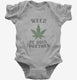 Weed Be Good Together Funny grey Infant Bodysuit