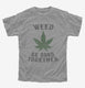 Weed Be Good Together Funny grey Youth Tee