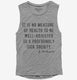 Well Adjusted To A Sick Society Krishnamurti grey Womens Muscle Tank