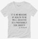 Well Adjusted To A Sick Society Krishnamurti white Womens V-Neck Tee