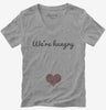 Were Hungry Pregnancy Womens Vneck