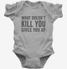 What Doesnt Kill You Gives You Xp Funny Gaming Baby Bodysuit 666x695.jpg?v=1700407766