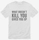 What Doesn't Kill You Gives You XP Funny Gaming white Mens