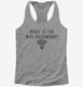 What Is The Wifi Password grey Womens Racerback Tank