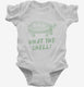 What The Shell Funny Turtle white Infant Bodysuit
