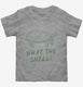 What The Shell Funny Turtle grey Toddler Tee
