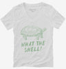 What The Shell Funny Turtle Womens Vneck Shirt 666x695.jpg?v=1700508663