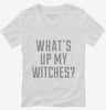 Whats Up My Witches Womens Vneck Shirt 666x695.jpg?v=1700506620