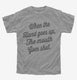 When The Hand Goes Up The Mouth Goes Shut Funny Teacher  Youth Tee