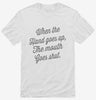 When The Hand Goes Up The Mouth Goes Shut Funny Teacher Shirt 666x695.jpg?v=1700407949
