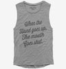 When The Hand Goes Up The Mouth Goes Shut Funny Teacher Womens Muscle Tank Top 666x695.jpg?v=1700407949