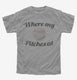 Where My Pitches At grey Youth Tee