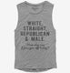 White Straight Republican Male Piss You Off  Womens Muscle Tank