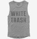 White Trash grey Womens Muscle Tank
