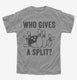 Who Gives A Split Funny Bowling  Youth Tee