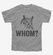 Whom Funny Owl  Youth Tee