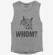 Whom Funny Owl  Womens Muscle Tank