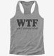 Who's Turning Fifty - Funny 50th Birthday  Womens Racerback Tank