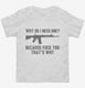 Why Do I Need an Ar-15 white Toddler Tee
